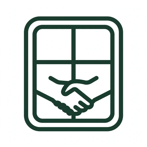 Simple badge icon representing safe, documented window installation practices